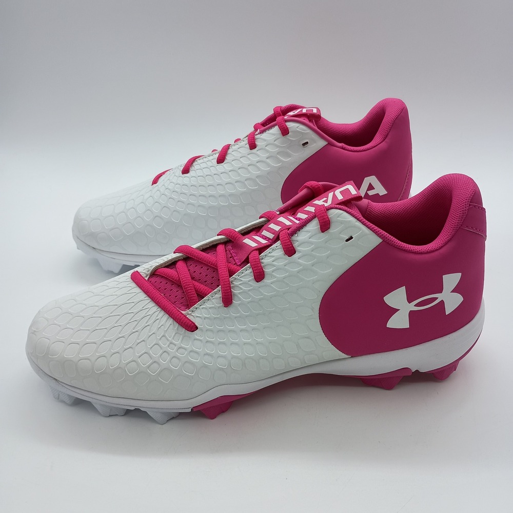 Under Armour Glyde 2 RM Softball Cleats White Pink 3026605-101 Womens 11 - Picture 3 of 7